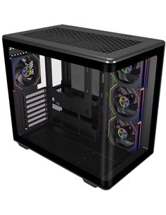 Cooler Master Elite 600 Boîte Semitorre ATX/MicroATX/Mini-ITX - 4 Ventiladores 120mm RGB - Vista Panoramica - Double caméra - Au