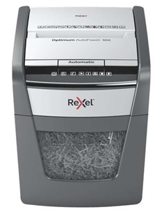 Rexel Optimum AutoFeed 50X Destructora Automatica de Corte en Particulas P-4 - Alimentation Automatica 50 Feuilles et Ranura Man