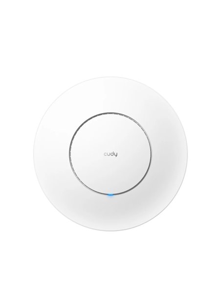 Cudy Punto de Acceso WiFi 6 Dual Band AX3000 - Vitesse Jusqu'à 2500Mbps - 1 Puerto - Montaje en Techo - Couleur Blanc