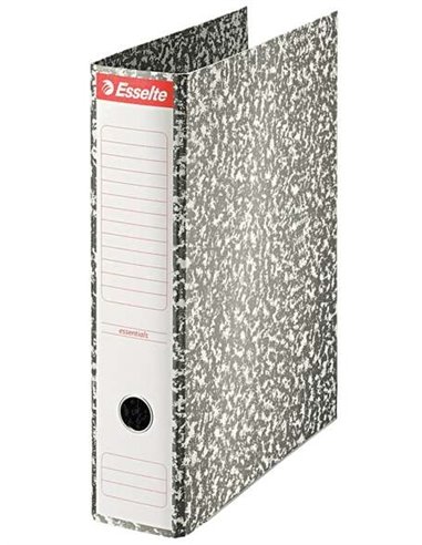 Esselte Archivador de Palanca Format Folio - Lomo 75mm - Ollao et Cantoneras Metalicas - Capacité Pour 500 Feuilles - Forrado de