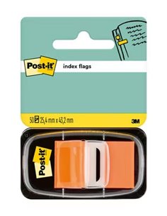 Post-it Index Dispensador Avec 50 Marcadores Reposicionables 25.4 x 43.2mm - Adherencia Firme - Pour Marcar, Señalar ou Destacar