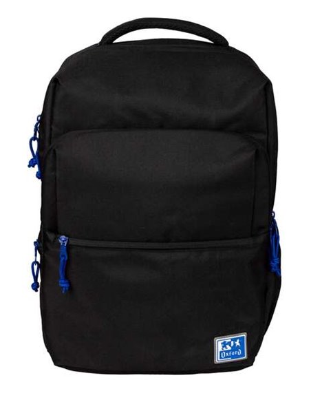 Oxford B-Ready Sac à dos Scolaire - Tirantes Acolchados et Ajustables - Taille 42x30x15cm - Couleur Noir