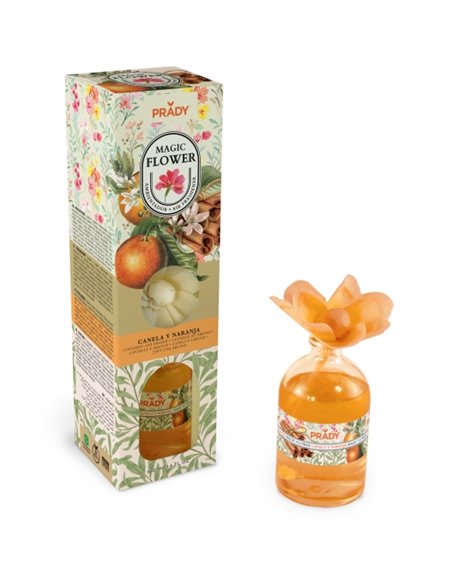 Prady Ambientador Magic Flower Canela et Orange - Flacon de Cristal 100ml
