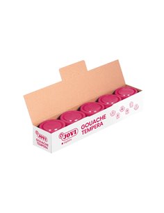 Jovi Bote de Tempera Scolaire 35ml - Aplicacion en Multiples Superficies - Usage Avec Pincel, Rodillo ou Espatula - Couleurs Mez