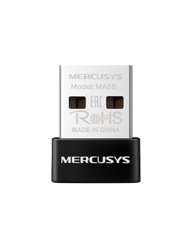 Mercusys MA5B Adaptateur USB Nano Bluetooth 5.4 - Jusqu'à 7 Conexiones Simultaneas - Couleur Noir