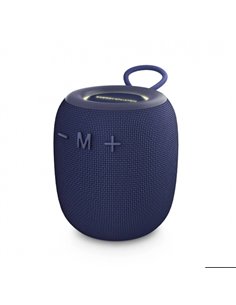 Energy Sistem Bloom Haut-parleur Bluetooth - 18h de Batterie - Luces LED - Tecnologia True Wireless Stereo - IPX6 - Couleur Bleu