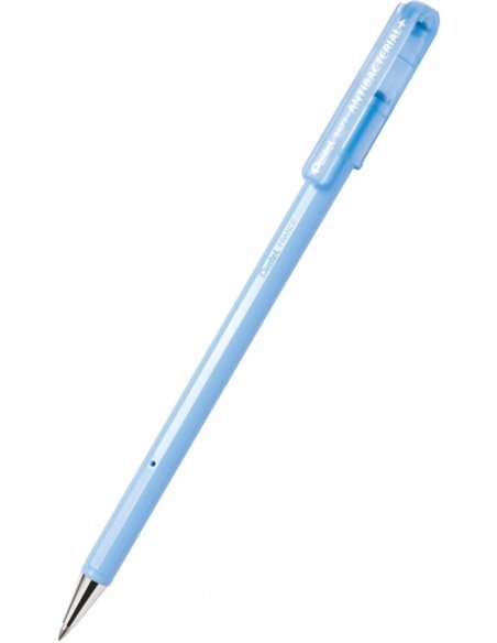 Pentel SuperB Antibacterial Stylo à bille de Bola Antibacteriano - Pointe Fina 0.7mm - Certificación ISO 22196 - Idéal Industria