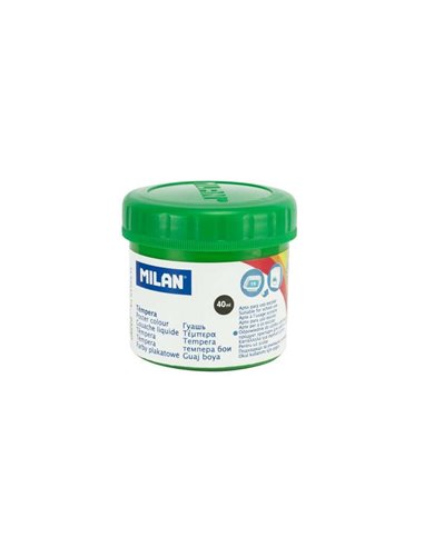 Milan Bote de Tempera 40ml - Séchage rapide - Mezclable - Couleur Vert Clair