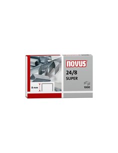 Novus 24/8 Super Boîte de 1000 Agrafes 24/8 Galvanizadas