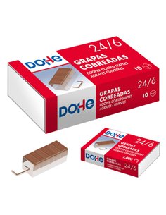 Dohe Boîte de 1000 Agrafes 24/6 Cobreadas