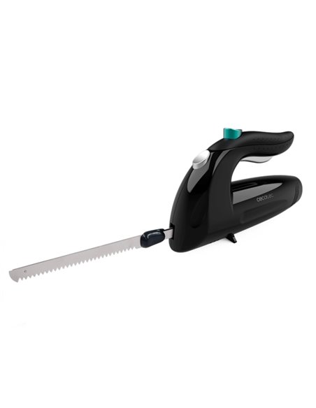 Cecotec Cut-Eat 1800 Black Cuchillo Electrico - 150W - Silencioso - Ergonomique - 3 Cuchillas de Acier Inoxydable - Adapté Pour 
