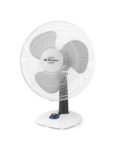 Orbegozo TF 0133 Ventilateur de Sobremesa - Potente Flujo de Aire - Funcion Oscilacion e Inclinacion Regulable - 3 Velocidades d