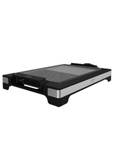 Cecotec Tasty and Grill 2000 Inox MixStone Plancha Electrica - 2000W - Antiadherente - Termostato Regulable - Acabado en Acier I