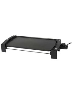 Cecotec Black&Water 2500 Plancha de Asar Electrica de Gran Potencia - Revestimiento Antiadherente - Bandeja Recogegrasas - Tempe