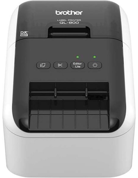 Brother QL800 Imprimante Profesional Termica de Étiquettes USB - 93 Étiquettes Par min. - Résolution 300x600ppp - Impression à N