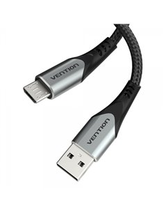 Vention Câble USB 2.0 Mâle à MicroUSB Mâle 60W 480Mbps - 0.25m - Couleur Gris