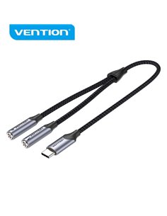 Vention Adaptateur USB-C à TRS - Sonido Hi-Fi - Chip VT0200 - Carcasa de Aluminium - Antinudos - Résistant al Desgaste - Couleur