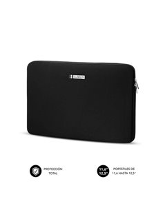 Subblim Skin Housse de Neopreno Pour Portable 11.6" à 12.5" - Fermeture zippée - Couleur Noir