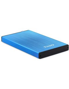 Tooq Carcasa Externa HDD/SDD 2.5" Jusqu'à 9,5mm SATA USB 3.0 - Couleur Bleu