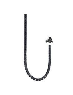 Nanocable Organizador de Cables Flexible 25mm - Longueur 3m - Couleur Noir