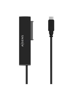 Aisens Adaptateur SATA à USB-C USB 3.0/USB3.1 GEN1 Pour Discos Duros 2.5″” et 3.5″” Avec Alimentador - Couleur Noir