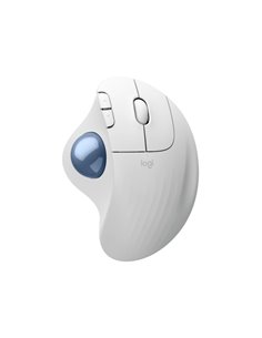 Logitech Ergo M575S Souris Inalambrico Trackball USB 2000dpi - 5 Botones - Usage Diestro - Couleur Blanc Crudo