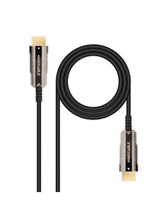 Nanocable Câble HDMI v2.0 AOC Mâle à HDMI v2.0 Mâle 15m - 4K@60Hz 18Gbps - Couleur Noir