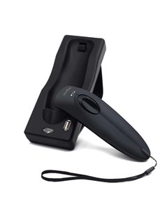 Approx Lector de Codigos de Barras Inalambrico Bluetooth RF - Indicateur LED, Beeper et Vibracion - Vitesse 30fps - Autonomie ju