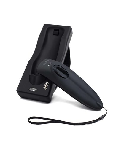 Approx Lector de Codigos de Barras Inalambrico Bluetooth RF - Indicateur LED, Beeper et Vibracion - Vitesse 30fps - Autonomie ju