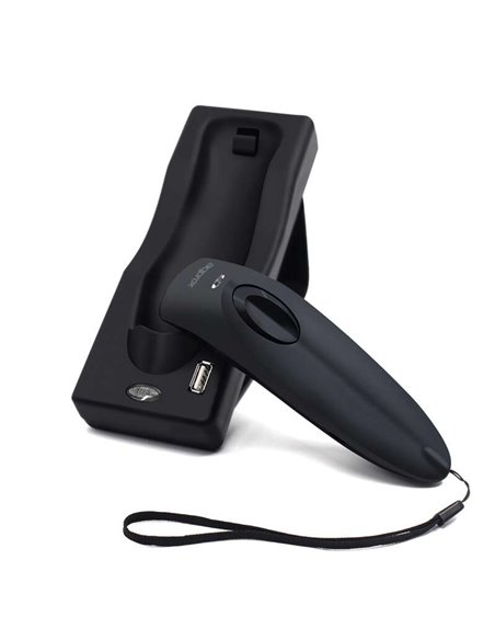 Approx Lector de Codigos de Barras Inalambrico Bluetooth RF - Indicateur LED, Beeper et Vibracion - Vitesse 30fps - Autonomie ju