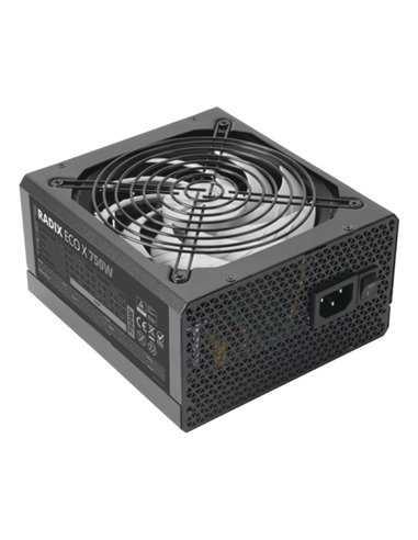 Tacens Radix Eco X 750 Alimentation 750W ATX - PFC Activo - Ventilateur 140mm de 12dB - 80 Plus Silver - 160x150x85mm - Couleur 