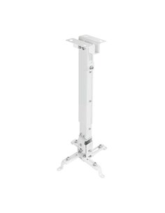 Tooq Support Universal de Techo Pour Proyector - Inclinable et Giratorio - Peso Max 20Kg - Couleur Blanc