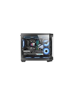 Mars Gaming MC-3TCOREM Minitorre Ultracompacta - Support MicroATX/Mini-ITX - Triple Cristal Templado - Double caméra - 5 Ranuras
