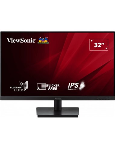 Viewsonic Monitor 31.5" VA3209-MH LED IPS FullHD - 75Hz - Respuesta 4ms - Angulo de Vision 178º - VGA - HDMI - Active Sync - Alt