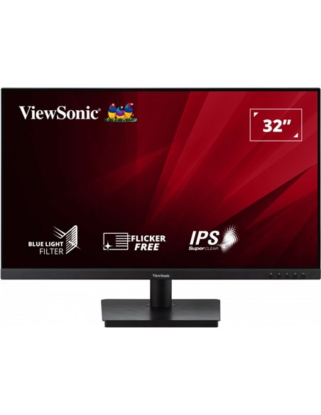 Viewsonic Monitor 31.5" VA3209-MH LED IPS FullHD - 75Hz - Respuesta 4ms - Angulo de Vision 178º - VGA - HDMI - Active Sync - Alt