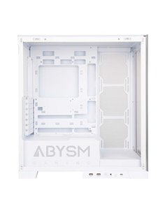 Abysm Danube Sava H500 White Boîte Torre ATX, ITX, Micro ATX - Latéral et Avant Cristal Templado - 3.5" et 2.5" - USB-À, USB-C e