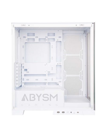 Abysm Danube Sava H500 White Boîte Torre ATX, ITX, Micro ATX - Latéral et Avant Cristal Templado - 3.5" et 2.5" - USB-À, USB-C e