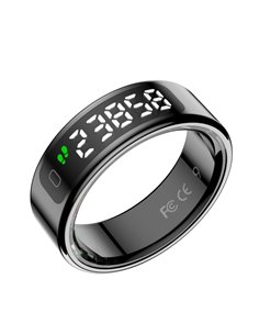 Leotec Anillo Intelligente Kör Mau - Sensor de Rritmo Cardiaco et Acelerometro - Monitor de Sueño - 5ATM - Résistant à l'eau - T