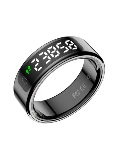 Leotec Anillo Intelligente Kör Mau - Sensor de Rritmo Cardiaco et Acelerometro - Monitor de Sueño - 5ATM - Résistant à l'eau - T