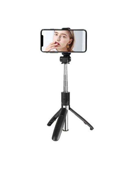 XO Tripode + Palo Selfie Bluetooth - Mango Telescopico - Altura Maxima Jusqu'à 680mm - Completamente Pliable