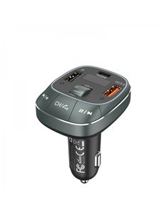 Vention Transmisor FM/MP3/Bluetooth - 1xUSB-Tipo C à 2xUSB - 30W
