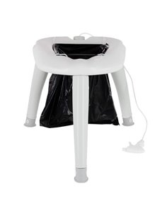 Muvip Inodoro Seco Portable 4 Litros + Pulvérisateur - Couleur Blanc