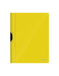 Dohe Dossier Avec Clip Metalico - Taille A4 - Fabricado en Polipropileno Opaco de 350 Micras - Couleur Jaune