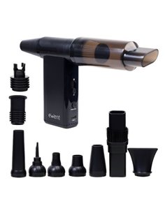 Ewent Pistola de Aire Comprimido - Aspirador, Bomba de Vacio e Inflador - 8 Velocidades -180000 RPM - Batterie de 8000mah - Coul