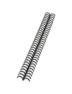 GBC Clickbind Encuadernacion - Canutillos 12mm Transparent Mate - Reciclables et Reutilizables - Noir