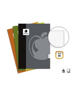 Golden Basic Pack de 10 Libretas Grapadas A4 50 Feuilles 60grs Cuadricula - Couleurs assorties