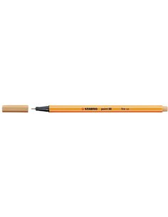 Stabilo Point 88 Feutre de Pointe Fina de Fibre - Trait de 0.4 mm - Encre Avec Base de Eau - Couleur Ocre Clair