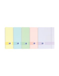 Oxford Live & Go A4 Chemise de Fundas - Couvercle de Plastico Opaco - Spirale 30 Fundas - Couleurs assorties