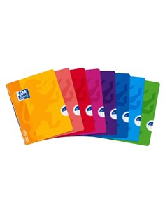 Oxford School Classic Openflex Carnet Grapada A5+ 48 Feuilles 1 Linea Avec Margen - Couvercle de Plastico Translucido - Idéal Po