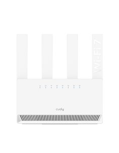 Cudy Router WiFi 7 Gigabit Dual Band BE3600 - Vitesse Jusqu'à 1000Mbps - 4 Puertos - 4 Antenas Fijas de 5dBi - Tecnologia MU-MIM
